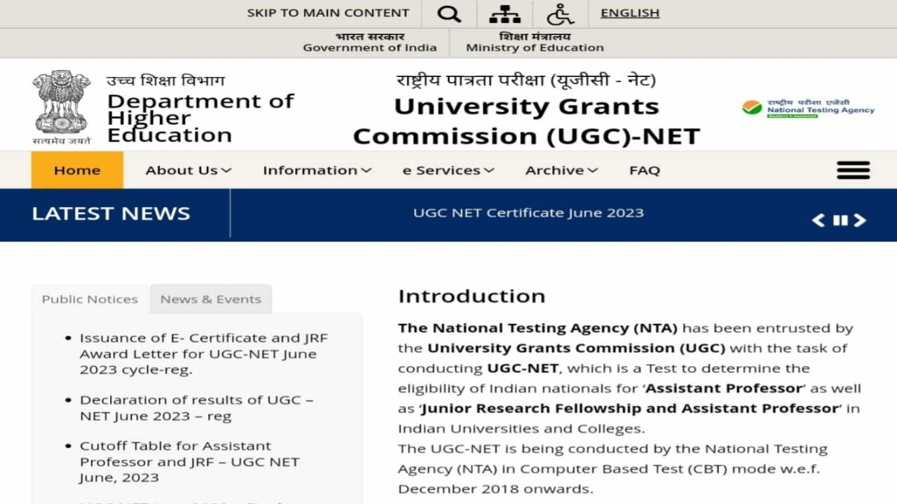 UGC NET December Exam 2023: UGC NET Registration Form